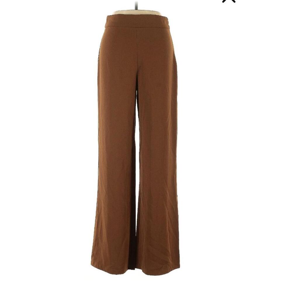 Palazzo Brown Classic Flare Leg Dress Pants Size XS